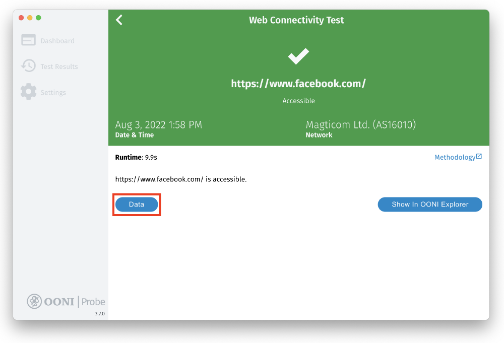 Data button Data button