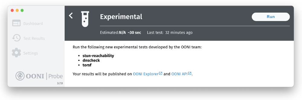 Inside Experimental card Inside Experimental card