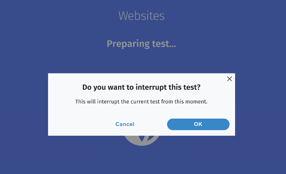 Stop testing Stop testing