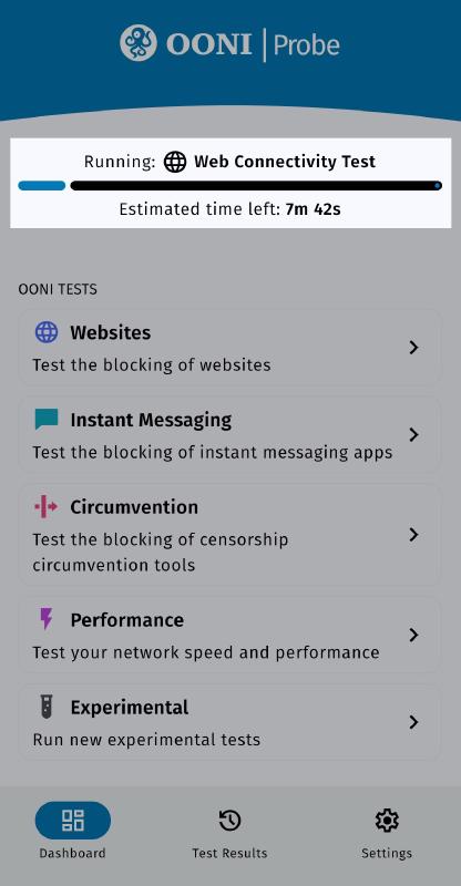 Open ongoing tests Open ongoing tests